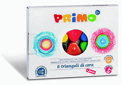 Foto van Primo * box met 6 zachte driehoek waskrijtjes - overig (8006919000744)