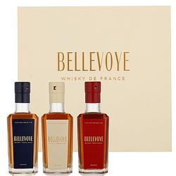 Foto van Bellevoye tricolore 3 x 20cl whisky + giftbox