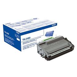 Foto van Brother toner, 8.000 pagina'ss, oem tn-3480, zwart 3 stuks