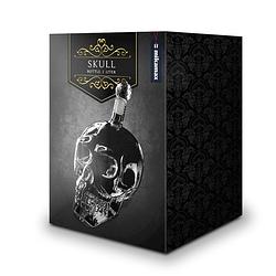 Foto van Skull bottle - 1 liter - schedel - whiskey karaf - whiskey decanter - groen/zwart