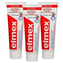 Foto van Elmex peuter - tandpasta - 0/5 jaar - 3x75ml - voordeelverpakking