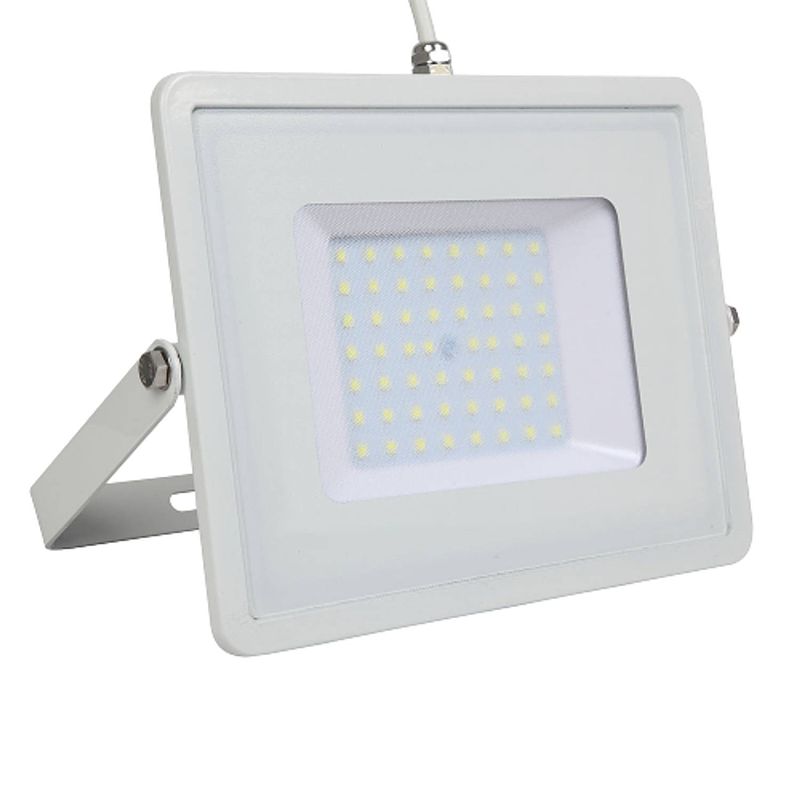 Foto van V-tac vt-50-w led schijnwerper - 50 w - 4000 lm - 4000k - wit