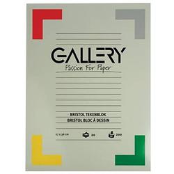 Foto van Gallery bristol tekenblok ft 27 x 36 cm, 200 g/m², blok van 20 vel