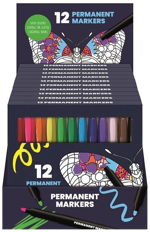 Foto van Display permanent markers (10 sets á 12 stiften) - overig (9789464326468)