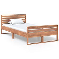 Foto van Vidaxl bedframe massief teakhout 100x200 cm