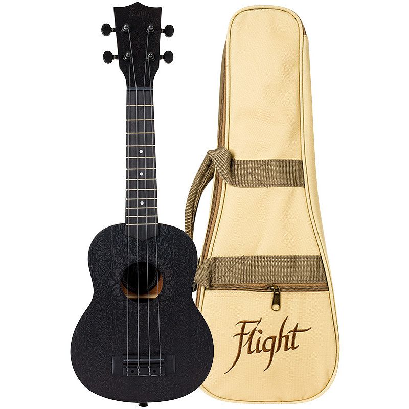 Foto van Flight natural series nus310 blackbird sopraan ukelele met gigbag