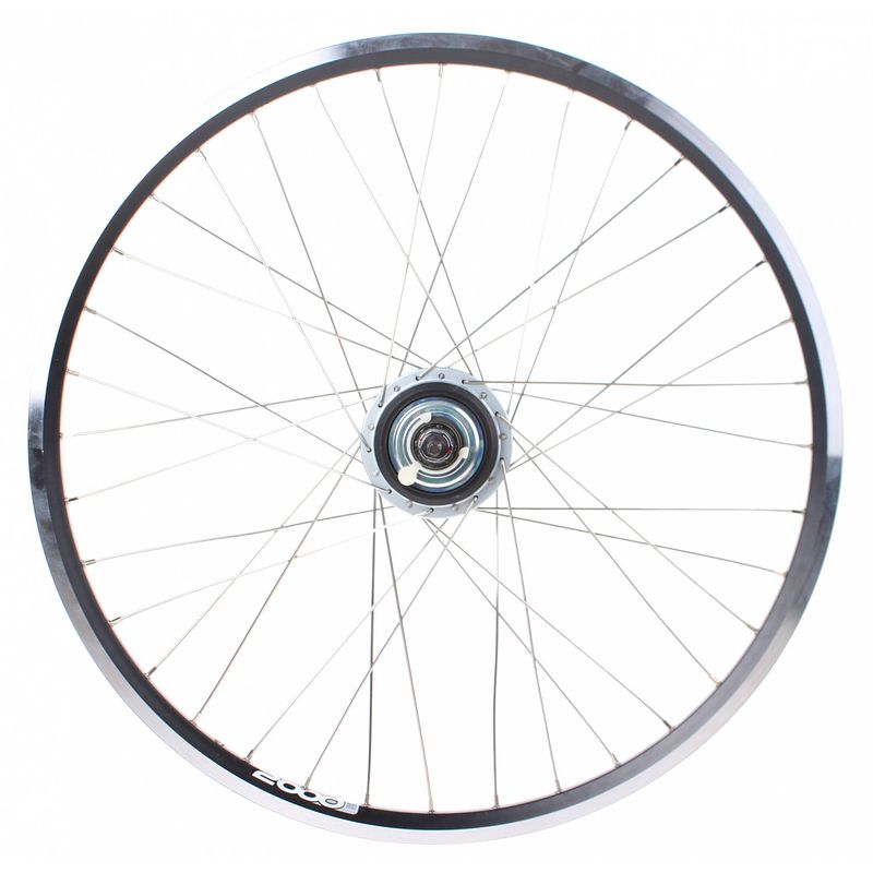 Foto van Ryde achterwiel zac 2000 28 inch rollerbrake 36g alu zwart/zilver