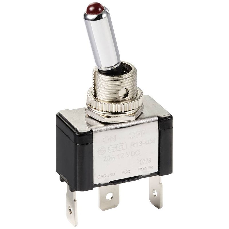 Foto van Tru components tc-11193840 tuimelschakelaar 12 v/dc 20 a 1x uit/aan continu 1 stuk(s)