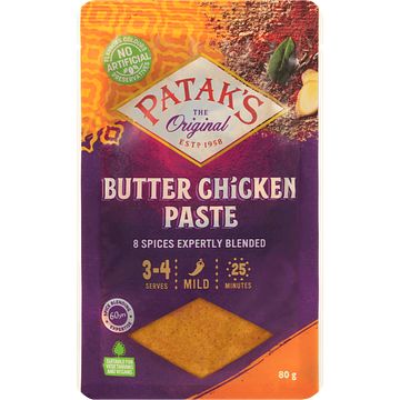 Foto van Patak'ss butter chicken paste 80g bij jumbo