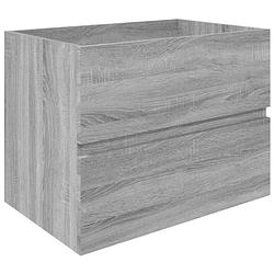 Foto van The living store badkaast - praktisch - wastafelkast - 60 x 38.5 x 45 cm - grijs sonoma eiken