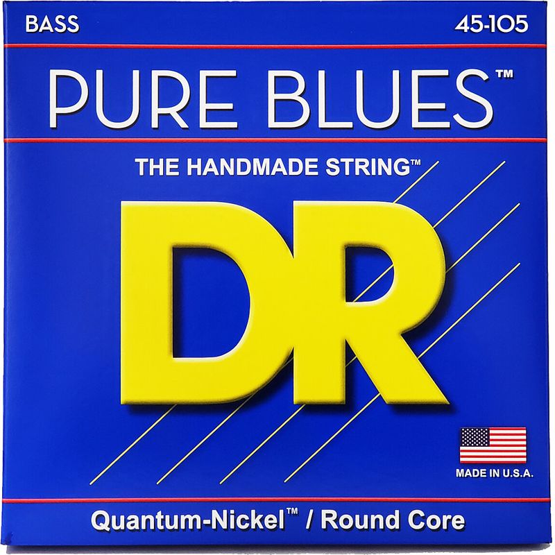 Foto van Dr strings pb-45 pure blues medium 45-105 basgitaarsnaren