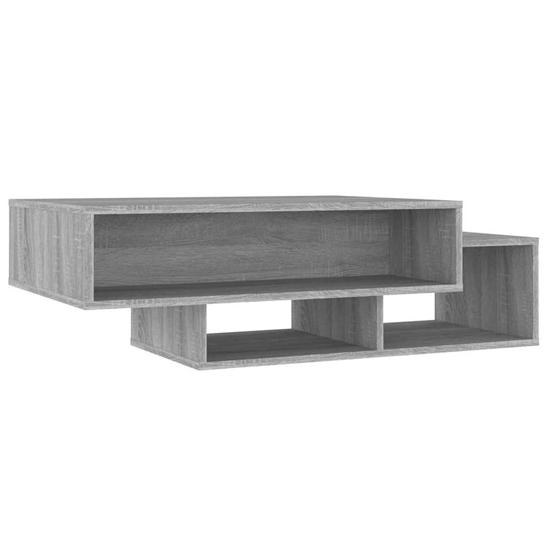 Foto van Vidaxl salontafel 105x55x32 cm bewerkt hout grijs sonoma eikenkleurig