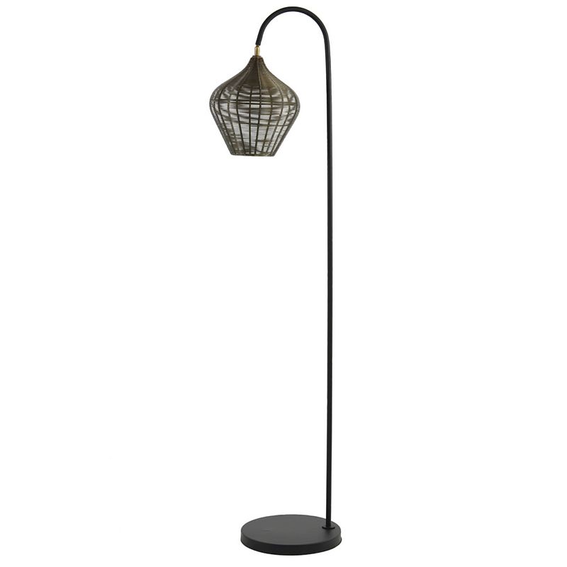 Foto van Light & living - vloerlamp alvaro - 35x30x160cm - brons