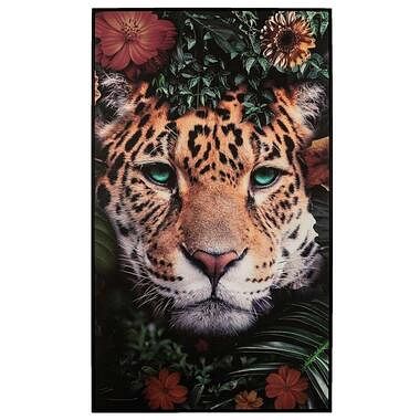 Foto van Schilderij tijger - multikleur - 118x70 cm - leen bakker