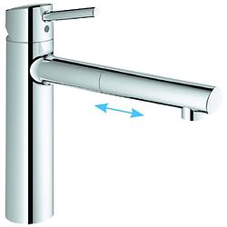 Foto van Grohe 31129001 concetto uittr.chroom - keukenkranen