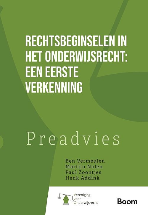 Foto van Rechtsbeginselen in het onderwijsrecht: een eerste verkenning - - ebook