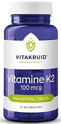 Foto van Vitakruid vitamine k2 100 mcg tabletten