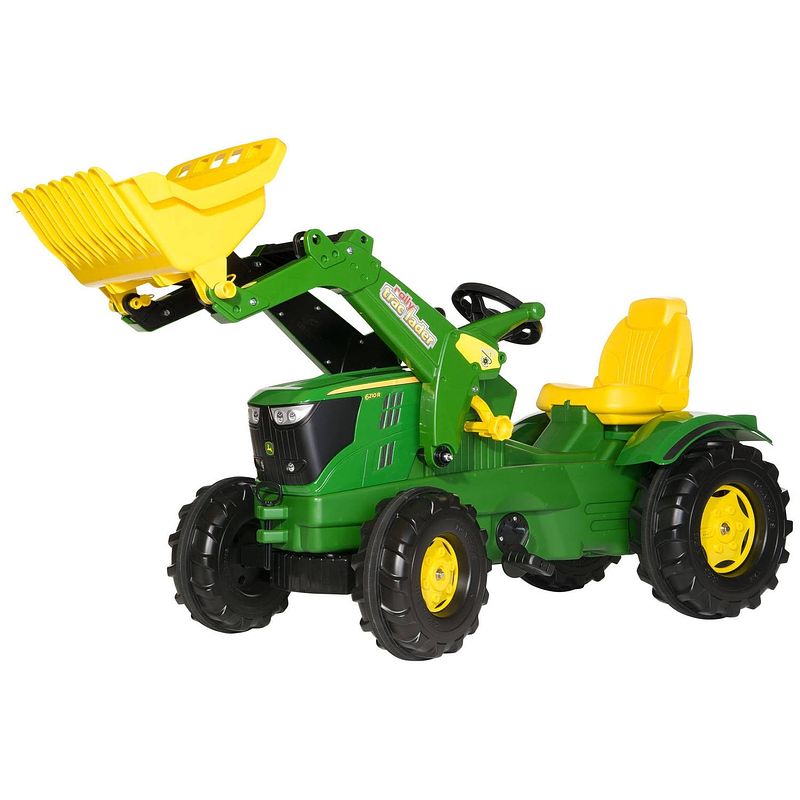 Foto van Rolly toys traptractor rollyfarmtrac john deere 6210-r groen