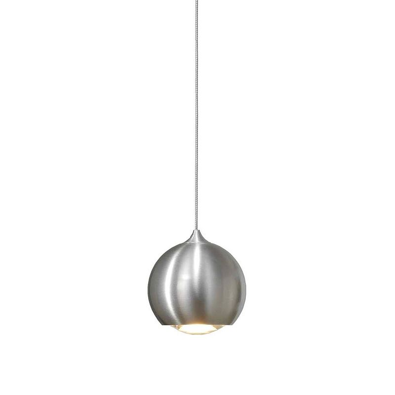 Foto van Lamponline hanglamp denver 1 lichts ø 10 cm mat chroom