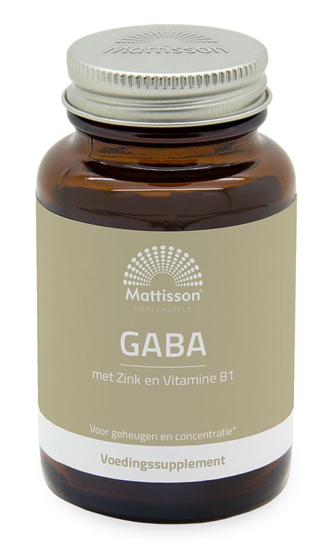 Foto van Mattisson healthstyle gaba 1000mg tabletten