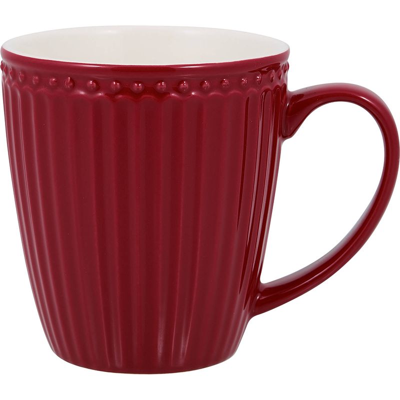 Foto van Greengate koffiemok alice claret red 300 ml - h 10 cm - ø 9.5 cm