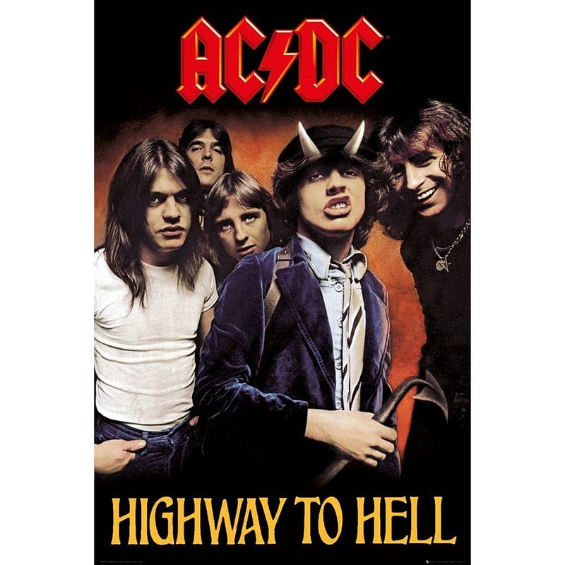 Foto van Gbeye ac dc highway to hell poster 61x91,5cm