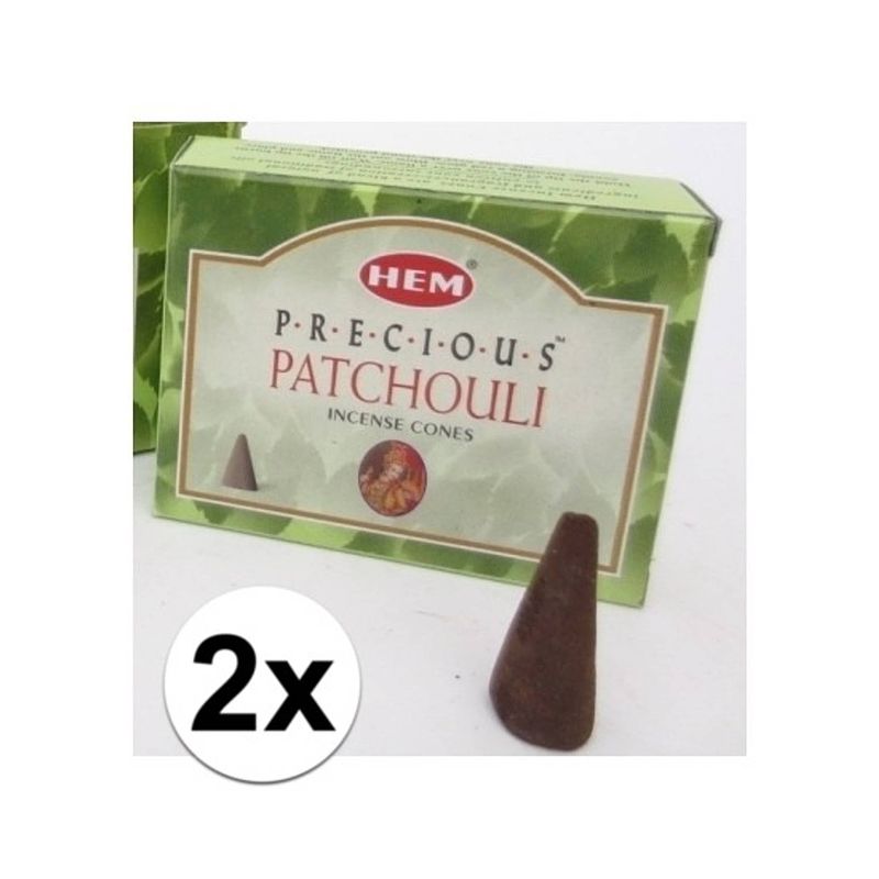 Foto van Wierook patchouli 20 kegeltjes