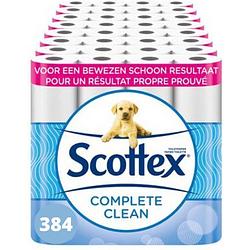 Foto van Scottex toiletpapier - compleet schoon - voordeelverpakking 384 rollen