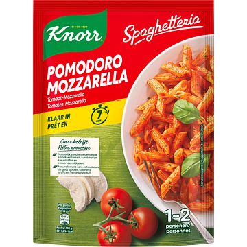 Foto van Knorr spaghetteria pastagerecht pomodoro mozzarella 163 g bij jumbo