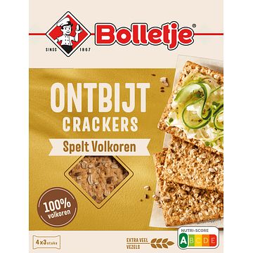 Foto van Bolletje ontbijtcrackers spelt volkoren 4 x 3 stuks 240g bij jumbo