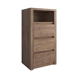 Foto van Meubella - commode monaco - eiken - 50 cm