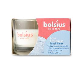 Foto van Bolsius geurkaars true freshness - fresh linen - 8 cm
