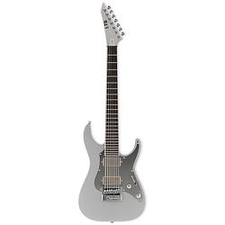 Foto van Esp ltd ks m-7 evertune metallic silver ken susi signature 7-snarige elektrische gitaar met koffer