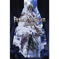 Foto van Pyramid attack on titan s3 female titan approaches poster 61x91,5cm