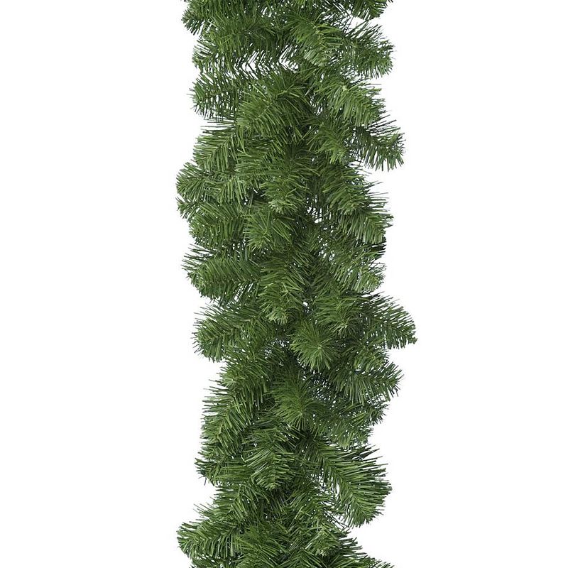 Foto van 1x groene dennen guirlande / dennenslinger 270 x 25 cm - kerst/dennen guirlandes