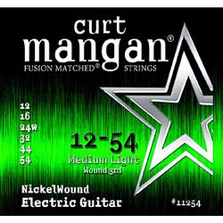 Foto van Curt mangan nickel wound 3rd 12-54 snarenset voor elektrische gitaar