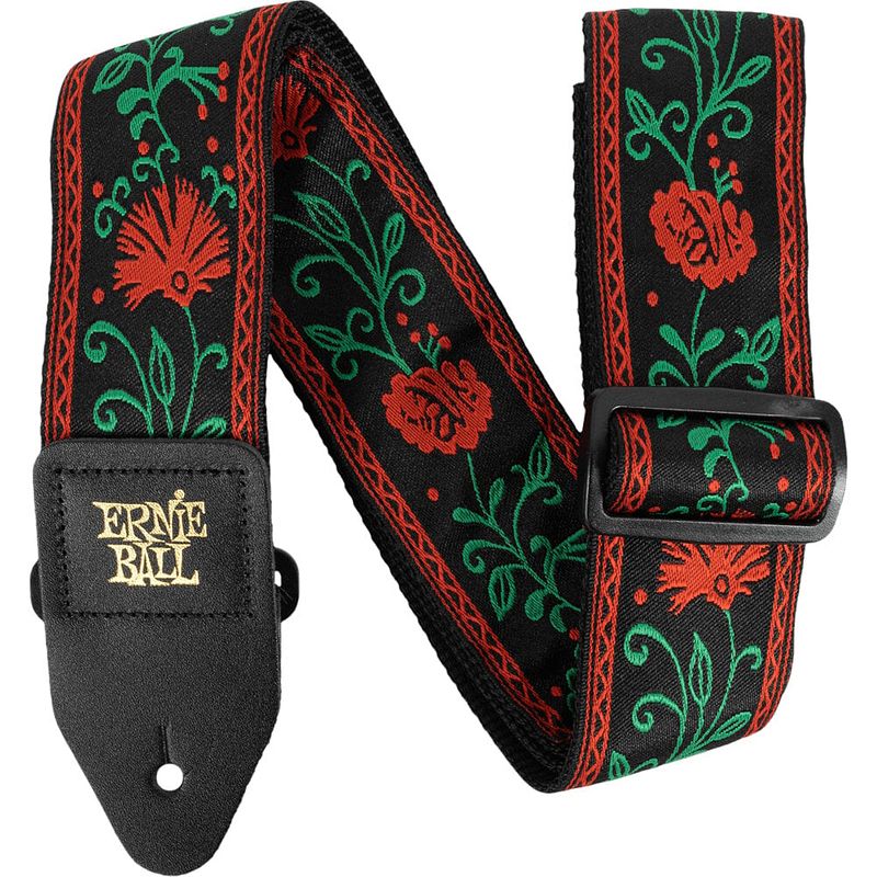 Foto van Ernie ball classic jacquard strap 5361 western rose gitaarband