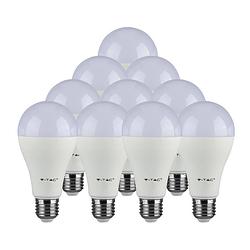 Foto van V-tac vt-2015 led e27 lampvoet - 15w - warmwit 3000k - smd - wit - a65 - thermoplastisch - 66,5x134mm - ip20 - 20.000