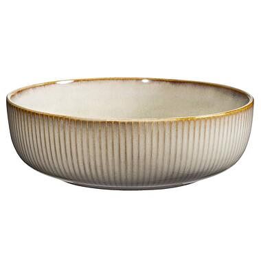 Foto van Saladeschaal camille - beige - stoneware - ø22,5 cm - leen bakker