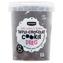 Foto van Jumbo triple chocolat cookie koekjesdeeg 500g