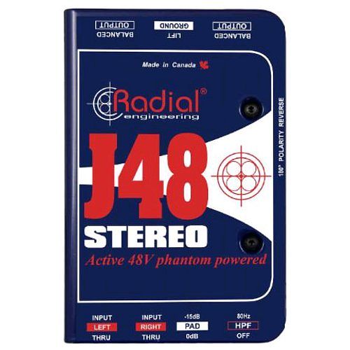 Foto van Radial j48 stereo actieve di-box