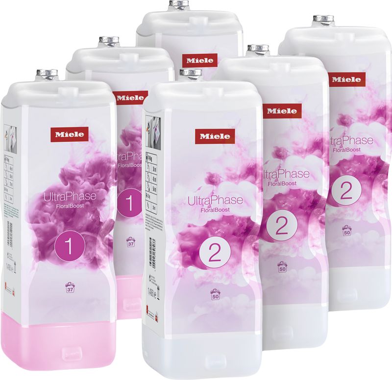 Foto van Miele set ultraphase 1 & 2 floralboost (6 flacons) - halfjaarpakket