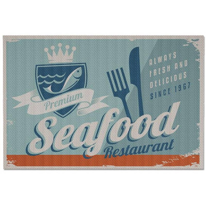 Foto van Balvi placemat fast food 30,5 x 46 cm polyester 2 stuks