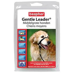 Foto van Beaphar opvoedingshalsband gentle leader 56 cm nylon zwart