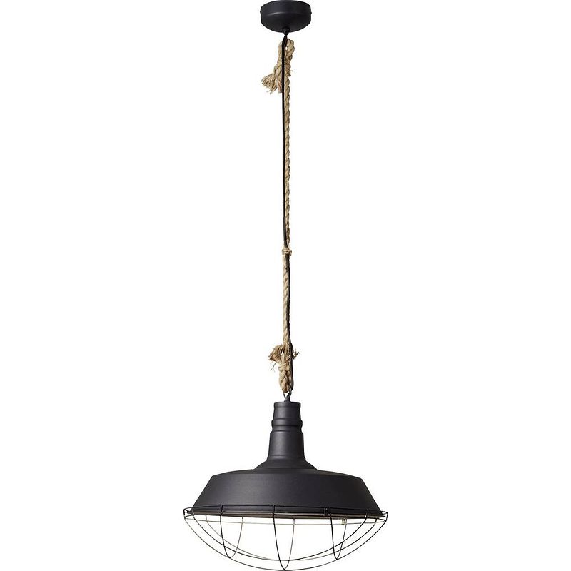 Foto van Brilliant 93614/06 rope hanglamp e27 60 w zwart