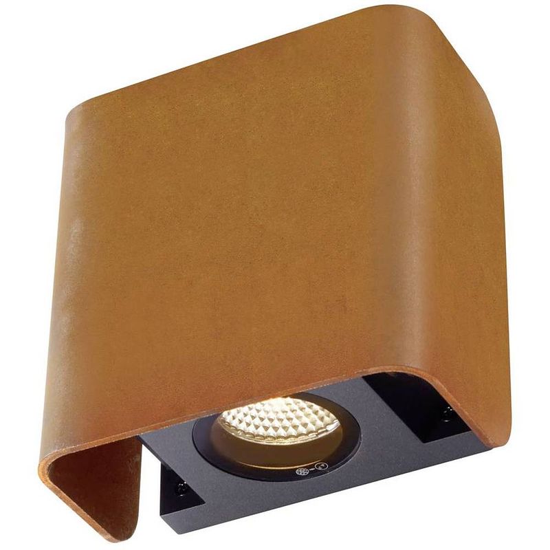 Foto van Slv mana out 1002902 wandlamp 12 w led bruin