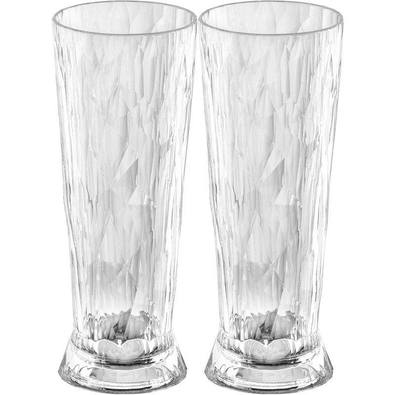 Foto van Koziol bierglazen - onbreekbaar - superglas 500 ml - 2 stuks