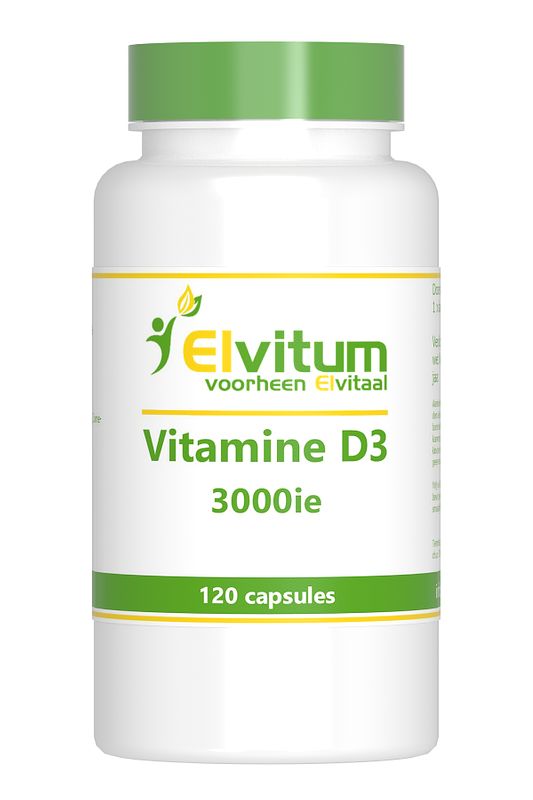 Foto van Elvitum vitamine d3 3000 ie capsules