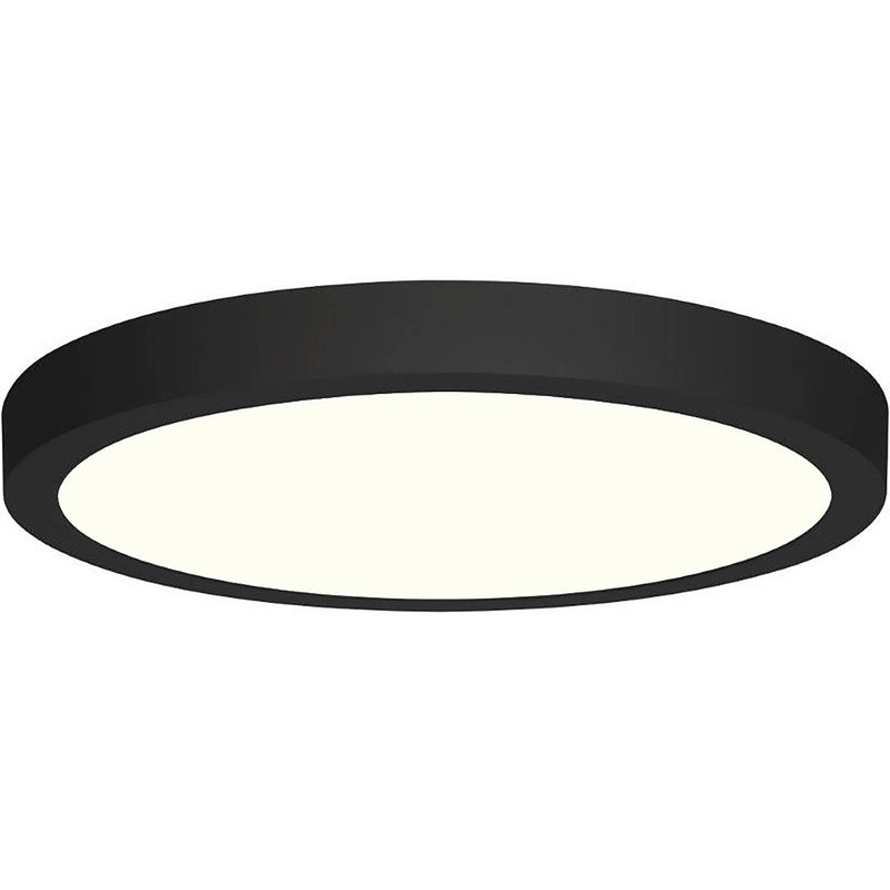 Foto van Led downlight - 18w - natuurlijk wit 4200k - mat zwart - opbouw - rond - aluminium - ø225mm