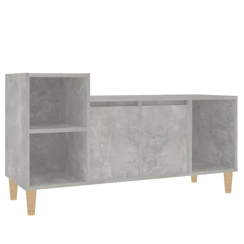 Foto van The living store tv-kast ? - klassiek ? meubel - 100x35x55 cm ? betongrijs